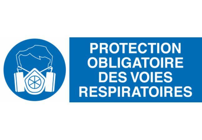 Panneau Protection obligatoire des voies réspiratoires