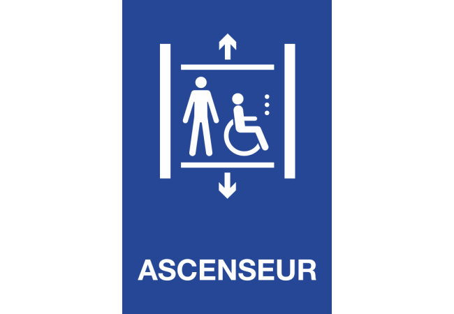 Panneau Ascenseur handicapés