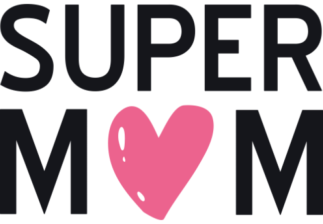 Sticker Fête des Mères Super Mom
