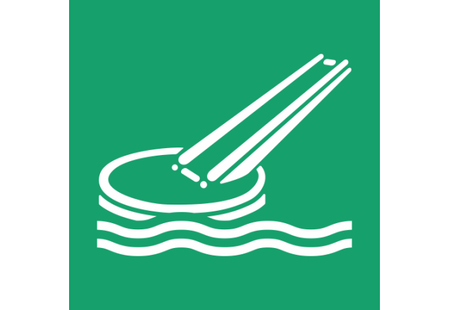E054 - ISO 7010 - Panneau Toboggan d’évacuation marine