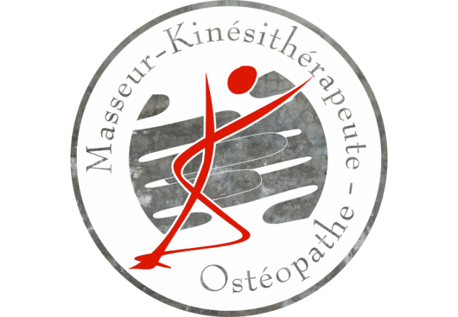 Sticker Logo Kinésithérapeute Masseur Osteopathe Mur
