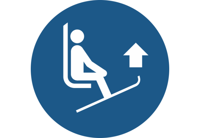 M036- ISO 7010 - Panneau Lever les pointes des skis