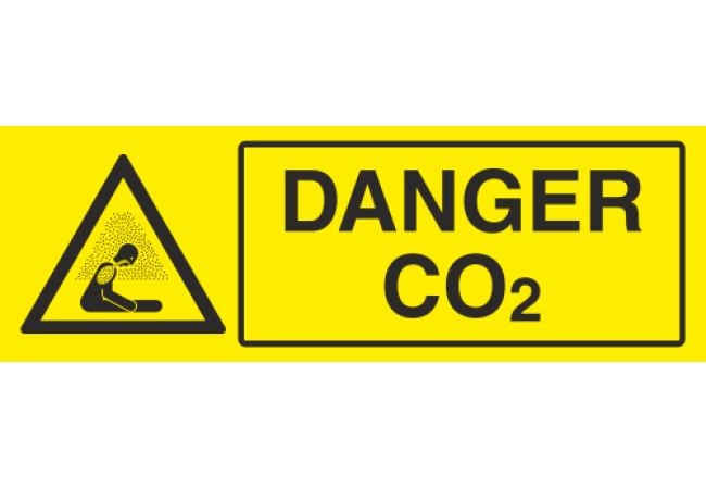 Panneau Danger CO2