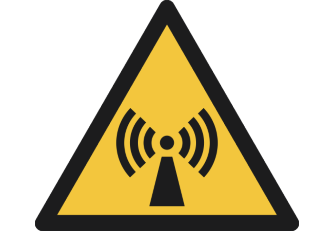 W005- ISO 7010 - Panneau Danger, Radiations non ionisantes