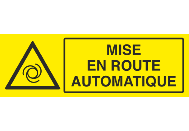 Panneau Mise en route automatique