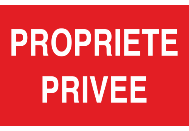 Panneau Propriété privée