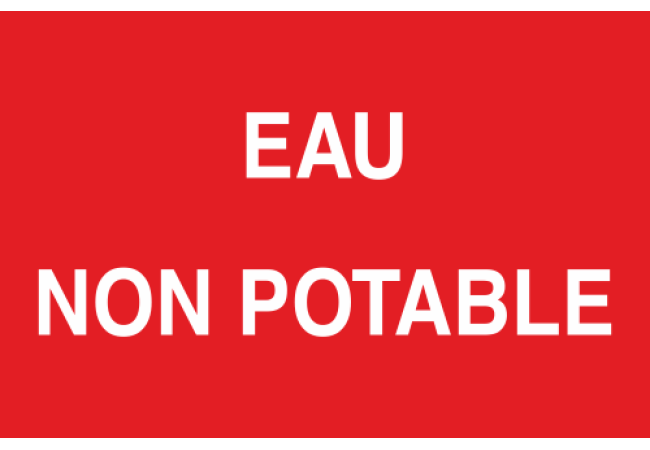 Panneau Eau non potable 2
