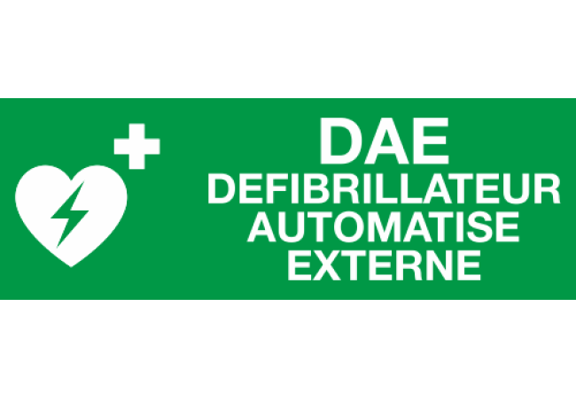 Panneau Defibrilateur DAE Defibrilateur Automatique Externe