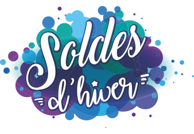 Sticker Soldes d'Hiver vitrine 7
