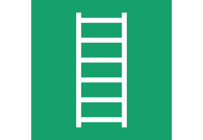 E059 - ISO 7010 - Panneau Échelle de secours