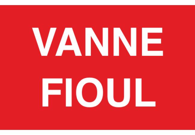 Panneau Vanne fioul