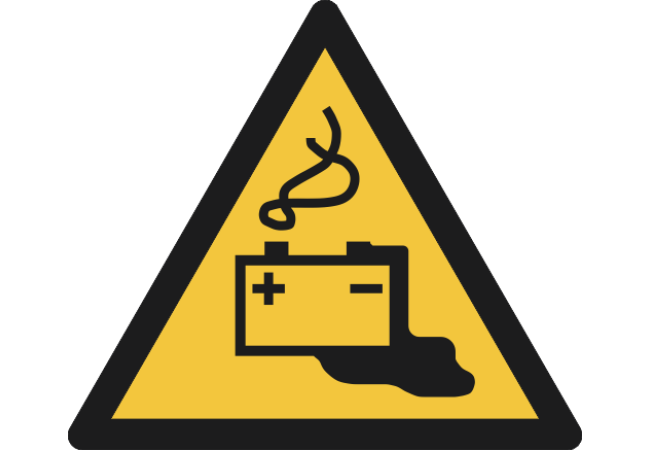 W026- ISO 7010 - Panneau Danger, Charge de la batterie en cours