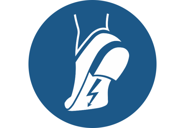 M032- ISO 7010 - Panneau Chaussures antistatiques obligatoires