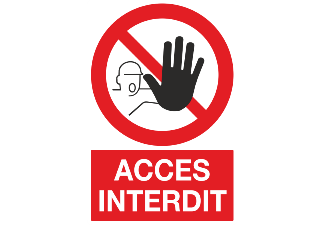Panneau Acces interdit