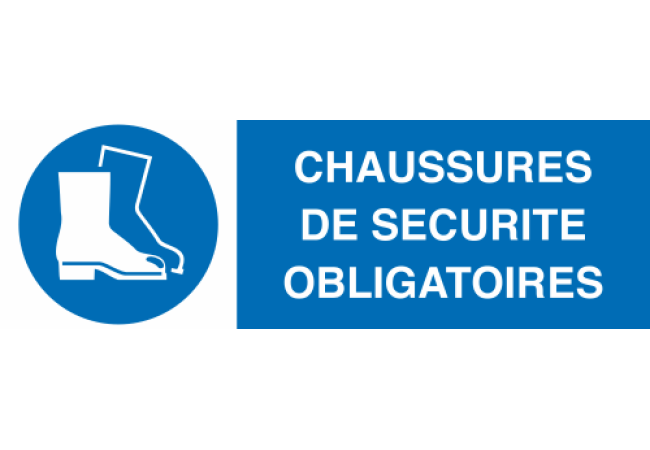 Panneau Chaussures de sécurité obligatoires