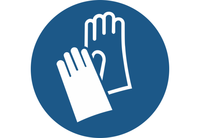 M009- ISO 7010 - Panneau Gants de protection obligatoires