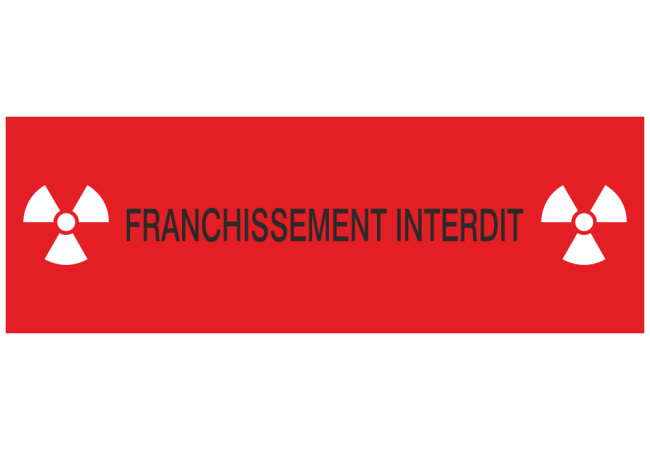 Autocollant Franchissement interdit