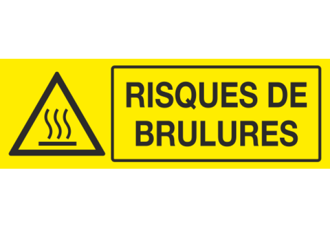 Panneau Risques de brulures