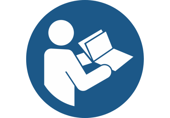 M002- ISO 7010 - Panneau Consulter le manuel/la notice d’instructions