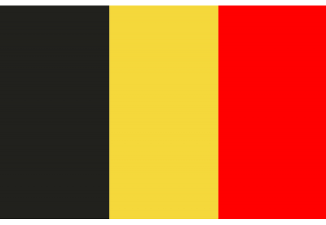 Autocollant Drapeau Belgique 1