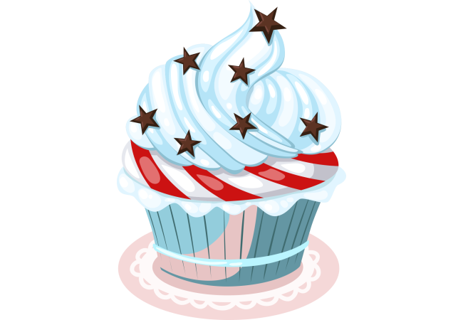 Autocollant Cup Cake 2