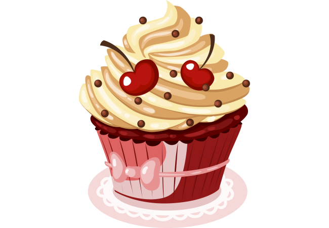 Autocollant Cup Cake 3