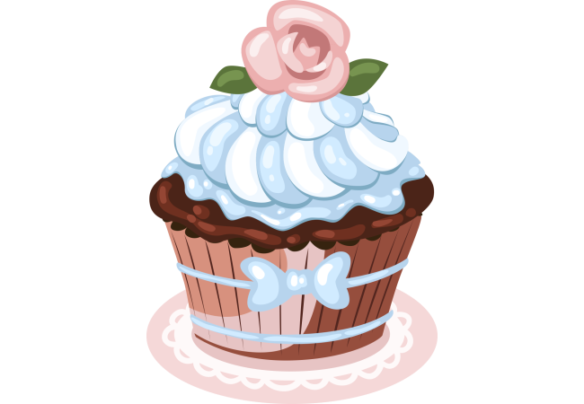 Autocollant Cup Cake 4