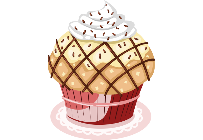 Autocollant Cup Cake 5