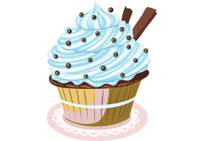 Autocollant Cup Cake 8