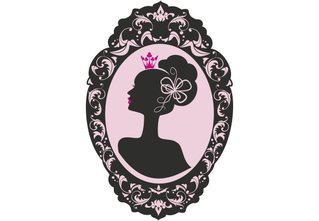 Autocollant Fashion Femme Couronne