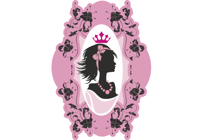 Autocollant Fashion Femme Couronne 6