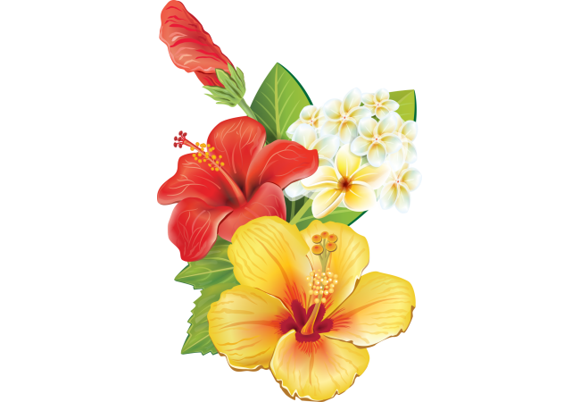Autocollants Fleur Tropical 7