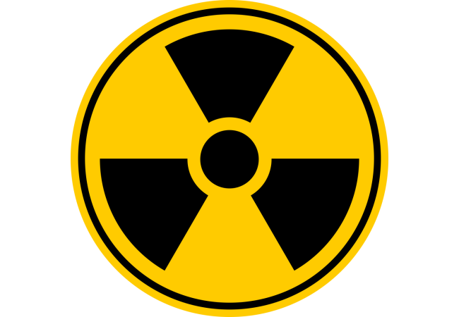 Autocollant Panneau Radiation