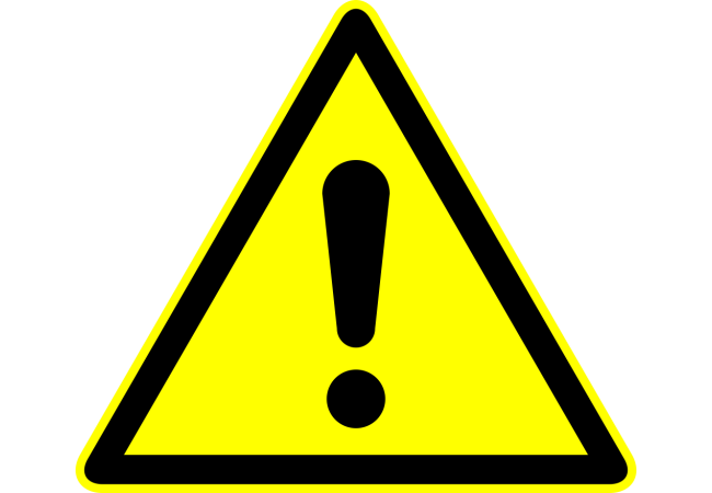 Autocollant Panneau Danger