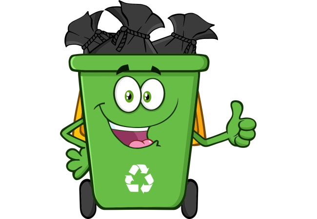 Autocollant Poubelle Pleine Respect Environnement Et Recyclage