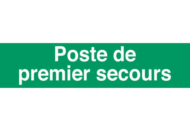 Autocollant Signalisation Poste 1er Secours