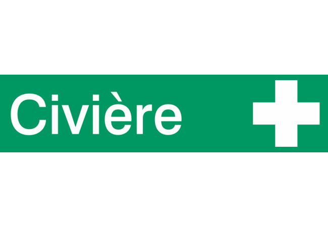 Autocollant Signalisation Civière