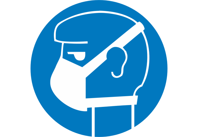 Autocollant Obligation Protéger Voies Respiratoires