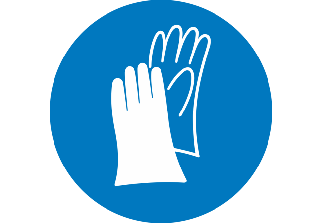Autocollant Obligation Protection Mains