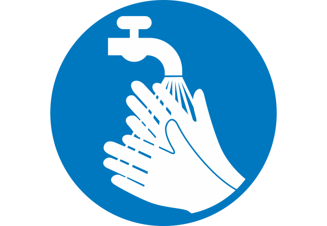 Autocollant Obligation Se Laver Les Mains