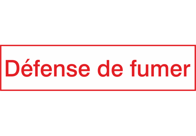 Autocollant Défense De Fumer