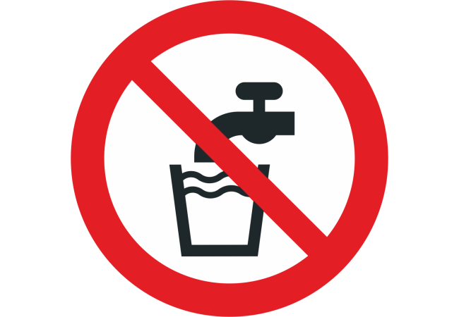 Autocollant Eau Non Potable