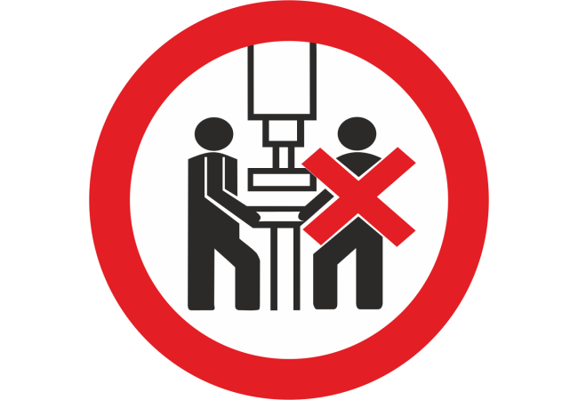 Autocollant Interdiction D'être Plus D'1 Sur Une Machine