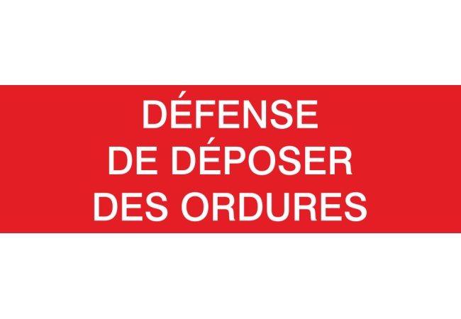 Autocollant Défense De Monter