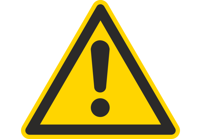 Autocollant Danger Général