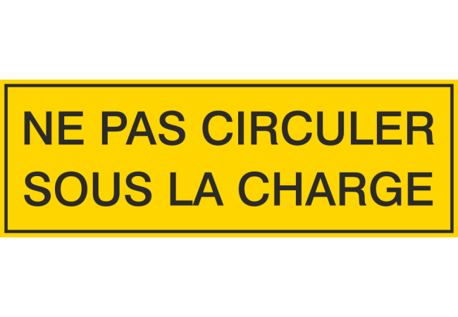Autocollant Ne Pas Circuler Sous La Charge