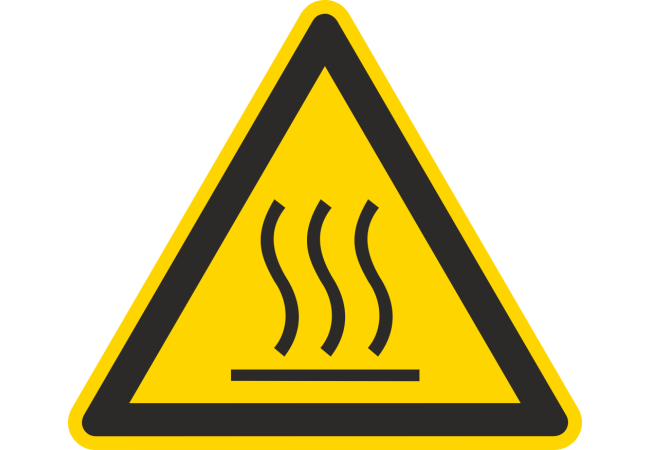 Autocollant Danger Haute Température