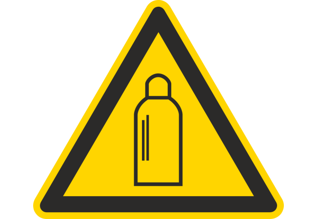 Autocollant Danger Bouteilles De Gaz