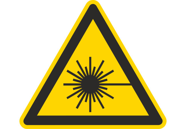 Autocollant Danger Rayonnement Laser