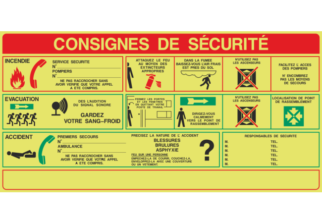 Autocollant Consigne De Sécurité Générale 2